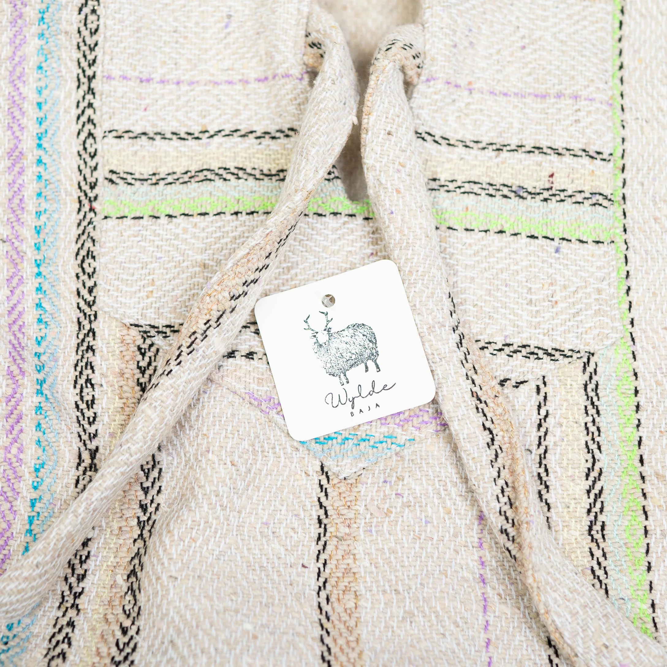 Lime Zest Mexican Drug Rug Baja Hoodie - Image 4