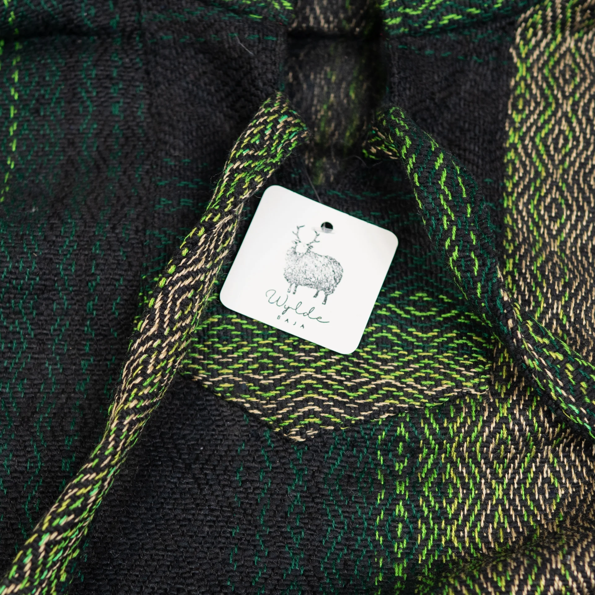 Verde Mexican Drug Rug Baja Hoodie - Image 4